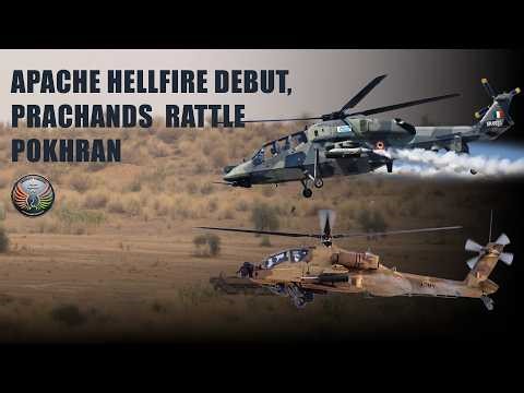 India Flexes Air Power: Apache, Prachand In Action