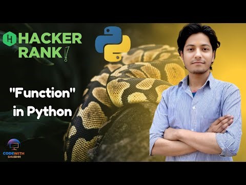 "Function" in Python HackerRank Practice Question