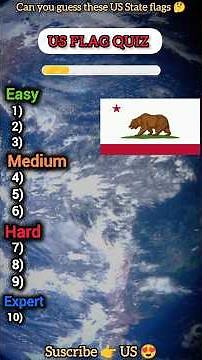 Can You Name These 10 US Flags ? #quiz #usaquiz #challenge