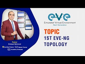 Design 1st EVE NG Topology on Laptop | EVE NG Complete Training
