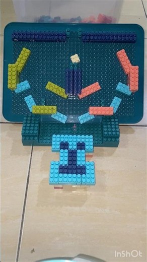 Permainan pinball mesin dari lego - DIY mini games #arcadegames #carromboard #blockgame
