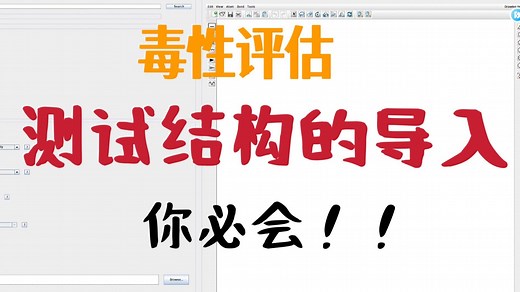 【TEST】如何导入测试物质的结构式（毒性评估软件）