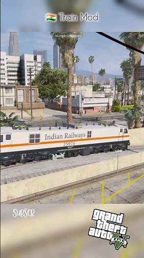 GTA 5 Train Mod #grandtheftautov #gta #openworldgame #firdaushgunny #shorts