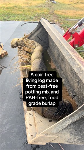 1.3K views · 15 reactions | Coconut coir has been the go-to for erosion prevention and control for years, but when you look at the water quality and human health costs, you may wish for an alternative. We developed a coir-free, peat-free option this summer! #coirfree #peatfree #erosioncontrol #biolog | Beaver Food Forest | Facebook