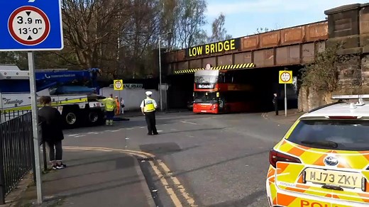 505K views · 1.5K reactions | BREAKING...Emergency services are currently trying to remove a bus that has hit a low bridge in Birkenhead...For full story: https://www.wirralglobe.co.uk/news/25065828.bus-carrying-schoolchildren-hits-bridge-birkenhead/ | Wirral Globe | Facebook