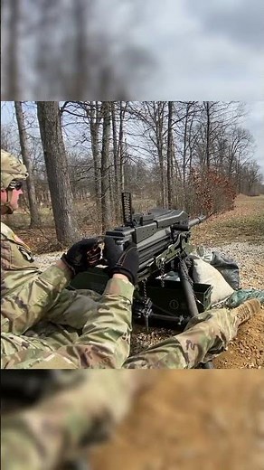 Real U.S. Army Machine Gun Training Footage #shorts #military