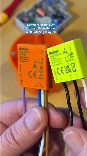 Probably the world's smallest flush-mounted latching relay: Theben OKTO 540 BN #shorts #electrician