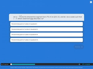 Let \mathbf { u } = P Q be the directed line segment from P ( 0... | Filo
