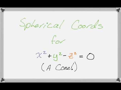 Converting to Spherical Coordinates: Cone (x^2 +y^2 -z^2 = 0)