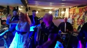 Another mega memory, With our lovely friend Jodie Marsh , joining the band for a bit of Not Fade Away, at her 40th birthday party, which we were booked to perform . Great night . | The Baldy Holly Band