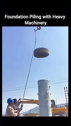 Foundation Piling with Heavy Machinery