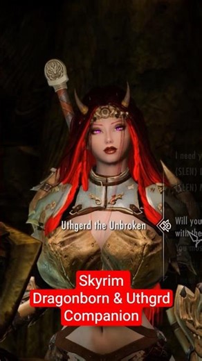 ⚔️ Skyrim Lore | Dragonborn & Uthgerd the Unbroken’s History 🛡️ #shorts #shortsfeed #skyrimse #mods