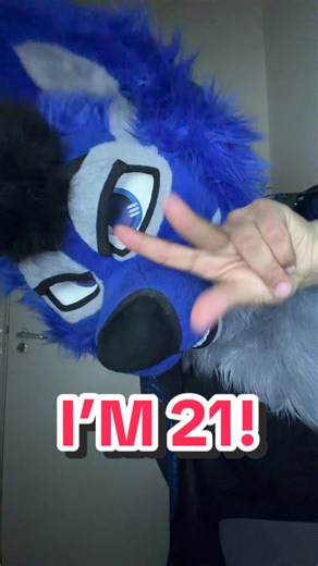So, it seems like I have reached the age where I can now legally drink in America Anyways, it’s my birthday today and I’m now 21! #furry #furryfandom #fursuit #furriesoftiktok #birthday