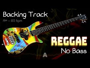 𝄢 REGGAE Backing Track - No Bass - Backing track for bass. 85 BPM Aᵐ. #backingtrack