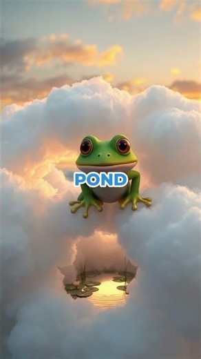 Grumpy Frog’s Epic Bounce Sends Him Soaring on a Cloud!