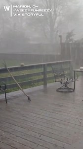 Heavy rain and hail slammed Marion, OH, this afternoon. Throughout the evening, many portions of Northeast Ohio remain under a tornado watch. | WeatherNation
