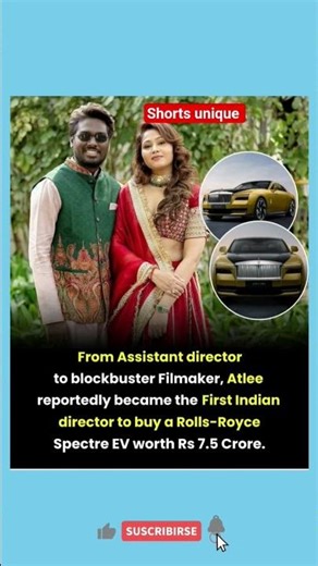 Blockbuster filmmaker Atlee Kumar has reportedly become the first Indian film director
