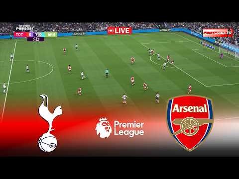🔴LIVE : Tottenham vs Arsenal - English Premier League 2025/26 | Pes 21 Gameplay Simulation