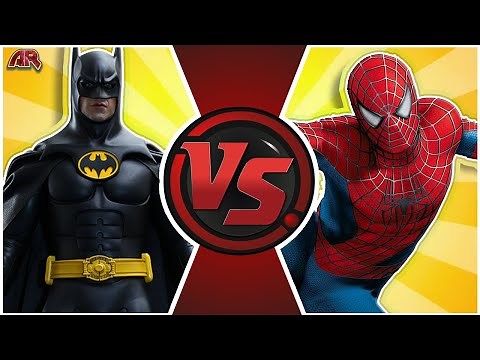BATMAN vs SPIDER-MAN (Michael Keaton vs Tobey Maguire) | CARTOON FIGHT CLUB