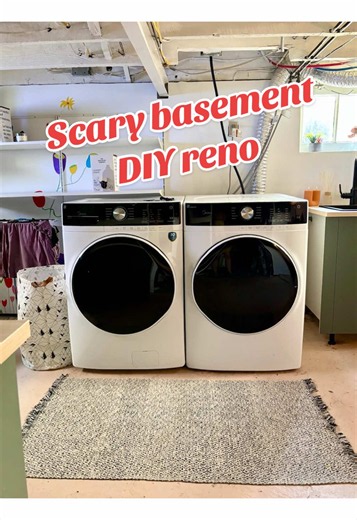 Basement Laundry Room and Pantry DIY Renovation with IKEA Cabinets