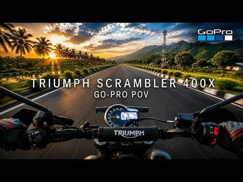 POV: Riding the Triumph Scrambler 400X on Open Roads