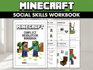 Conflict Resolution Workbook: Minecraft Inspired Social Emotional Learning Activities - Etsy Australia