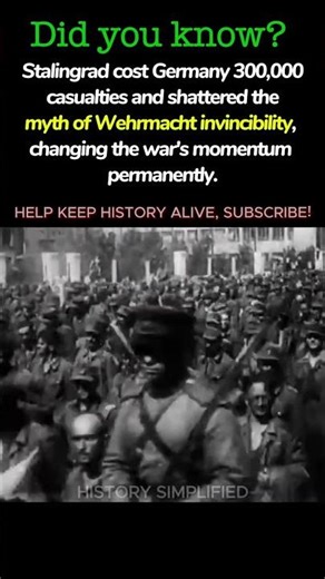 German Generals SHOCKED Entire Army Lost — Stalingrad Changed WW2 Forever #shorts #ww2 #history