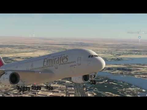 اقلاع طيران الاماراتa380 ايرباص Fly Simulator 2020#automobile 