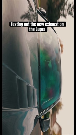 Testing out the new exhaust for the Supra #supra #automobile