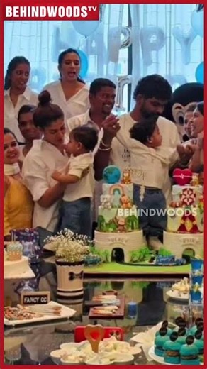 பசங்களா Cake எடு, கொண்டாடு 🥰 WIKKI, NAYAN மகன்களின் B'day Celebration