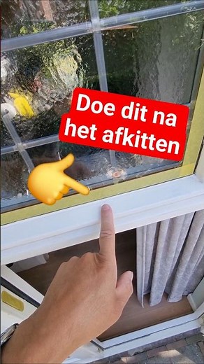 This is what you do after caulking your windows #diy #tips