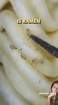 MITES IN YOUR RAMEN NOODLES 😭🤢 I have now seen numerous videos of food being examined under a micro