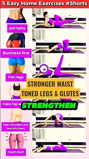 5 exercise to lose weight fast at home belly fat #Shorts