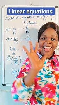 How to solve simple linear equation #maths #mathteacher #education #equation