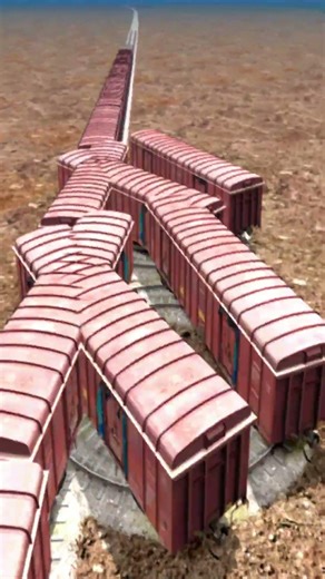 Extreme Crazy Train Drift On Dangerous Tracks 😱🔥 Funny BeamNG.Drive simulator #shorts