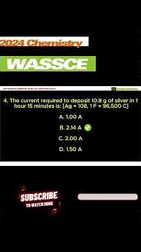 question 4 (2024 Wassce Exam Tips!) | KokoChem Education
