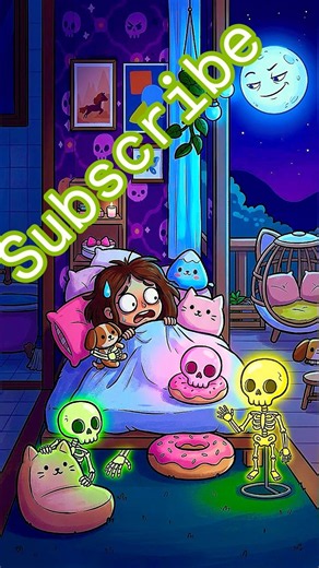 Skeletons Took Over My Room at Night! #shortvideo #tocaboca #skeleton #drama