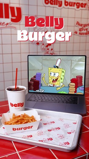 Make Belly Burger with Spongebob | Easy Spongebob Burger Recipe