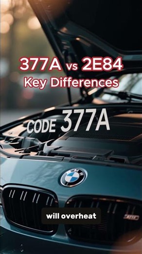 Differences of BMW Code 377A vs 2E84