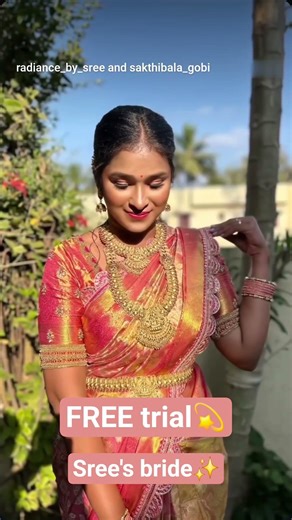 💍 Book your bridal service now and get a FREE trial session!📲 For bookings 📞Contact 6383849997