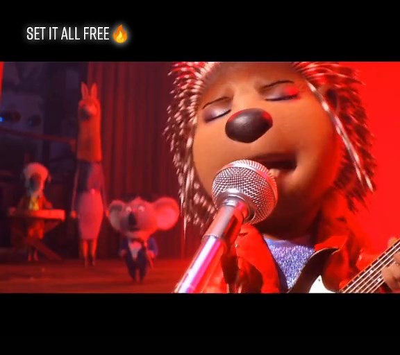 ash🔥 || movie title: sing #ash #singing #performance #fypシ #sing | set it all free
