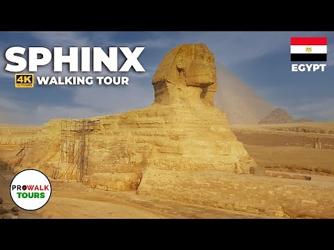 Egyptian Sphinx Tour at 8am - NO CROWDS! (4K/60fps) - Cairo, Egypt