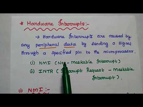Interrupts of 8086 Microprocessor - Types of Interrupts - MPMC
