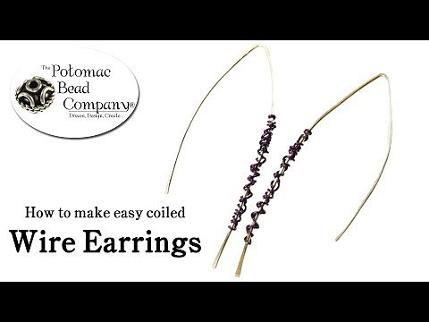 How to Make Easy Coiled Wire Earrings