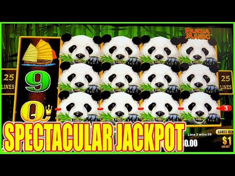 Spectacular JACKPOT on MILLION DOLLAR Dragon Link Panda Magic Slot Machine
