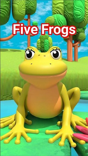 Five Little Speckled Frogs Song 🐸🐸🐸 Super Simple Songs for Kids