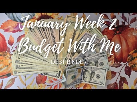 Budget With Me for January Week 2 | Paying off Debt | Server Income | Cash | Michelle Marie Budgets