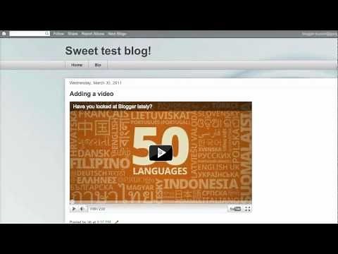 How to add a Youtube video to your blog