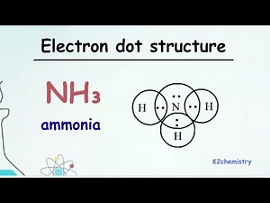 Electron dot structure of nh3 (ammonia) l chemistry l