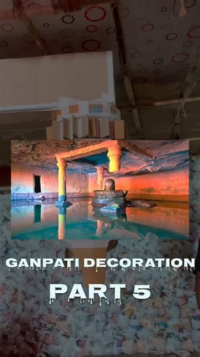 CREATE SOMETHING OUT OFF NOTHING on Instagram: "Ganpati bappa decoration part 5 #ganpatbappamorya #ganeshfestival #ganpatidecoration #decoration #art#handmade"